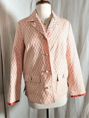 RQT Petite Blazer Petite 12 Y2K Vintage Abstract Pink Power Dressing